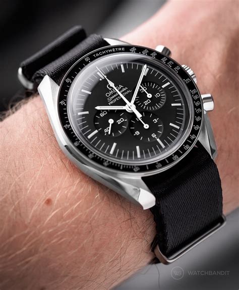 omega speedmaster armband|omega speedmaster reduced nato strap.